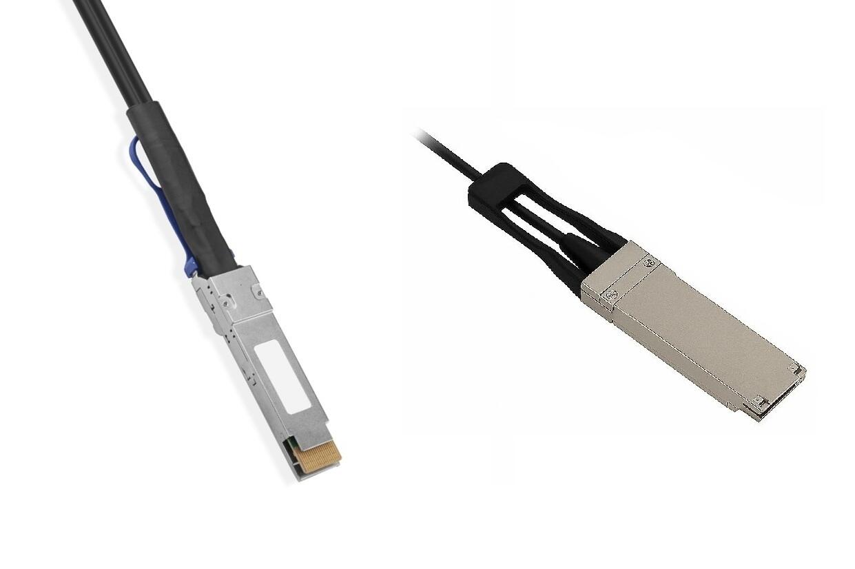 QDD-OSFP-N-400G-DAC Fiberworks AS  QSFP-DD to OSFP RHS 400G DAC Passive, 400GBASE-CR8