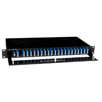 F-DMUX-40F1-2160-MLU Fiberworks AS  Fiberworks 40+1 DWDM Mux+Demux 19" 1RU Ch. 21-60, Wide, 1310WB, Monitor, LC/UPC