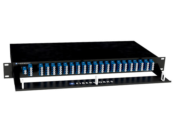 Fiberworks 40+1 DWDM Mux+Demux 19" 1RU Ch. 21-60, Wide, 1310WB, Monitor, LC/UPC 