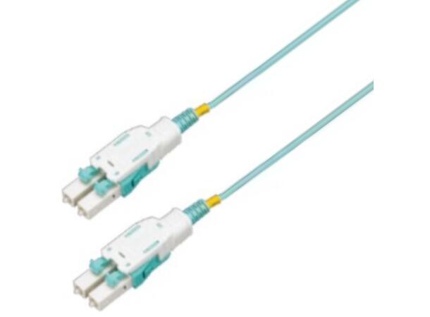 Patch Cord MM FlexULC Pro LC-LC 1 m 2F OM3 BIF ø1,6mm Aqua, Uniboot 